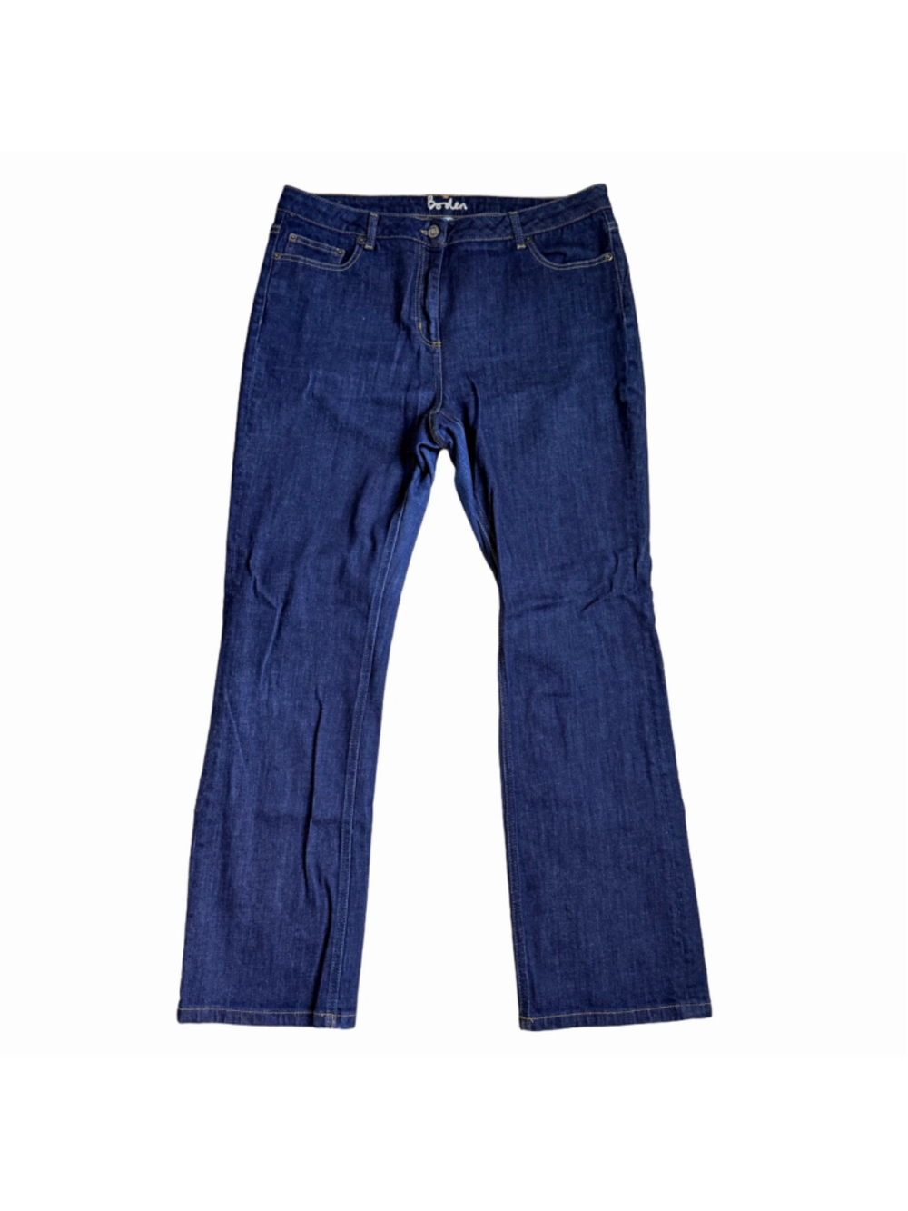 Boden Straight Leg Jeans Women's Size 12 Blue Denim Classic Minimalist